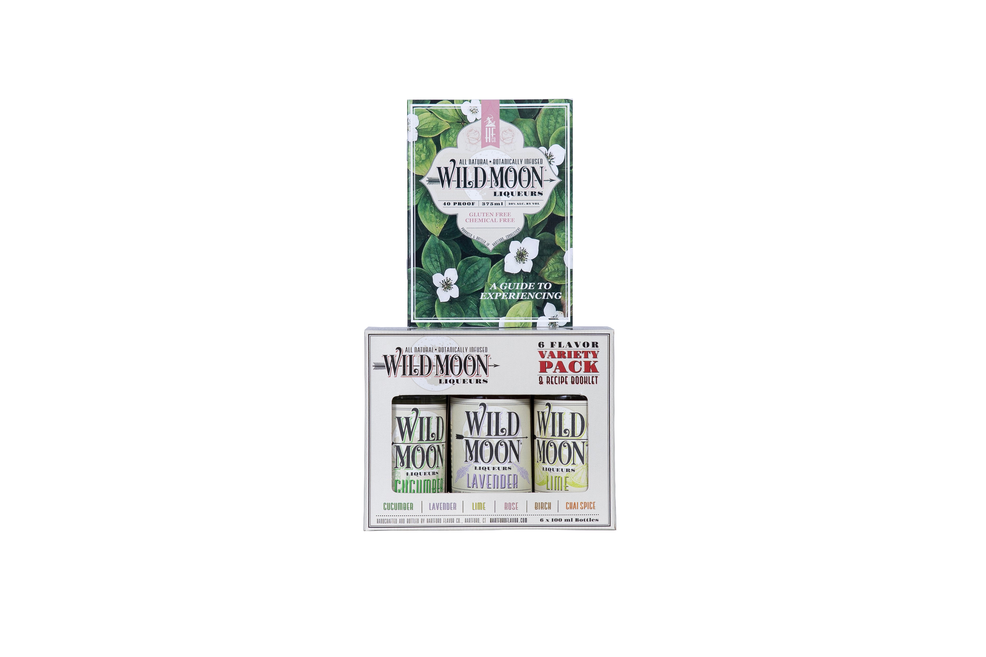 Wild Moon Liqueurs Variety Pack 100ml x 6